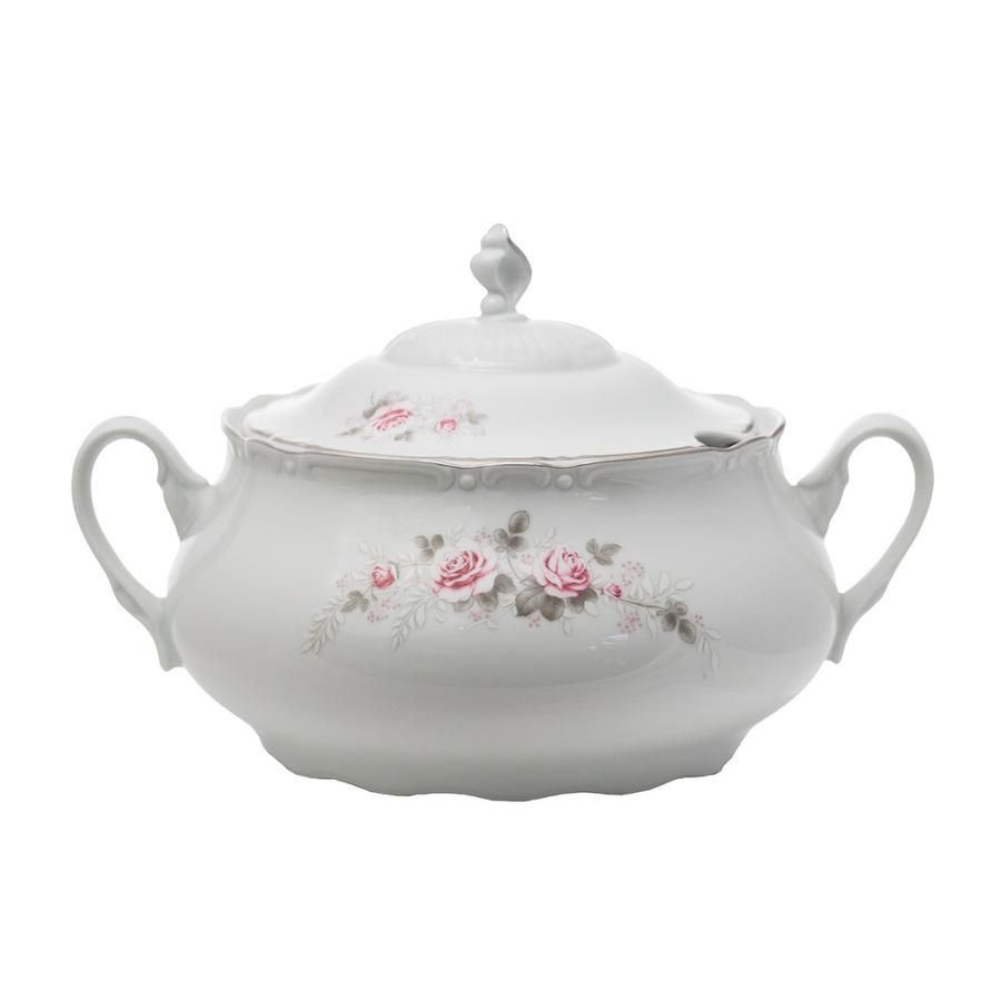 CONSTANCE decor FLORAL Supiera cu capac portelan Bohemia 2300 ml