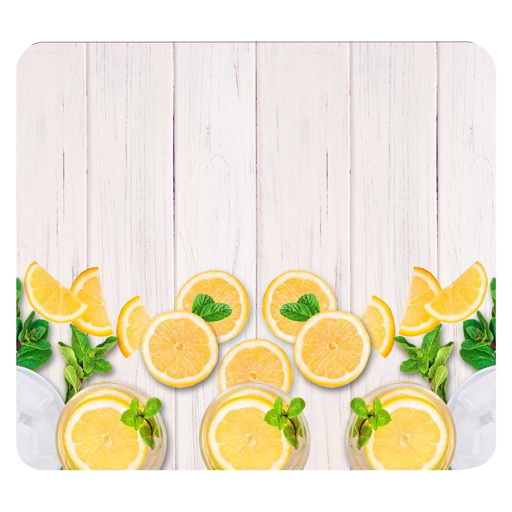 Protecție pentru peretele de la aragaz din sticlă temperată 50×56 cm Lemons – Wenko