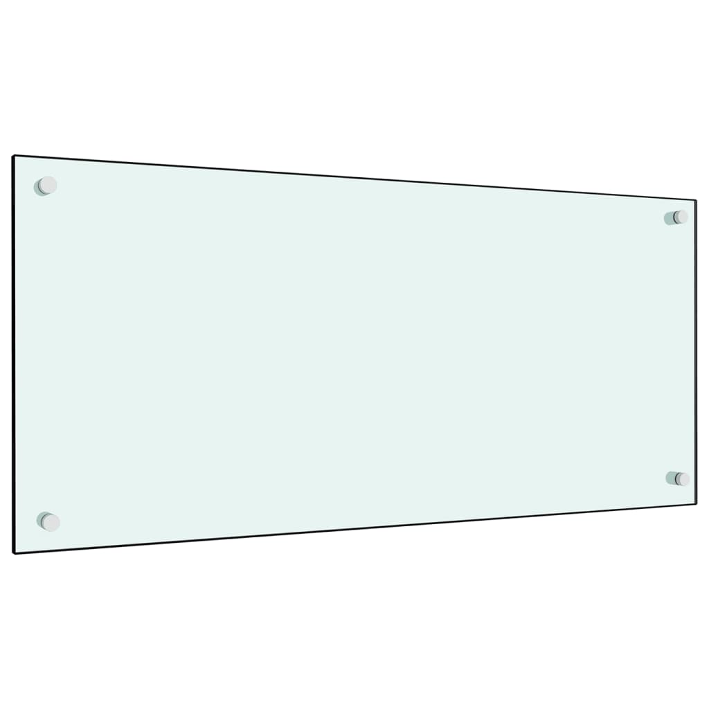 vidaXL Panou antistropi de bucătărie, culoare lapte, 90×40 cm, sticlă securizată
