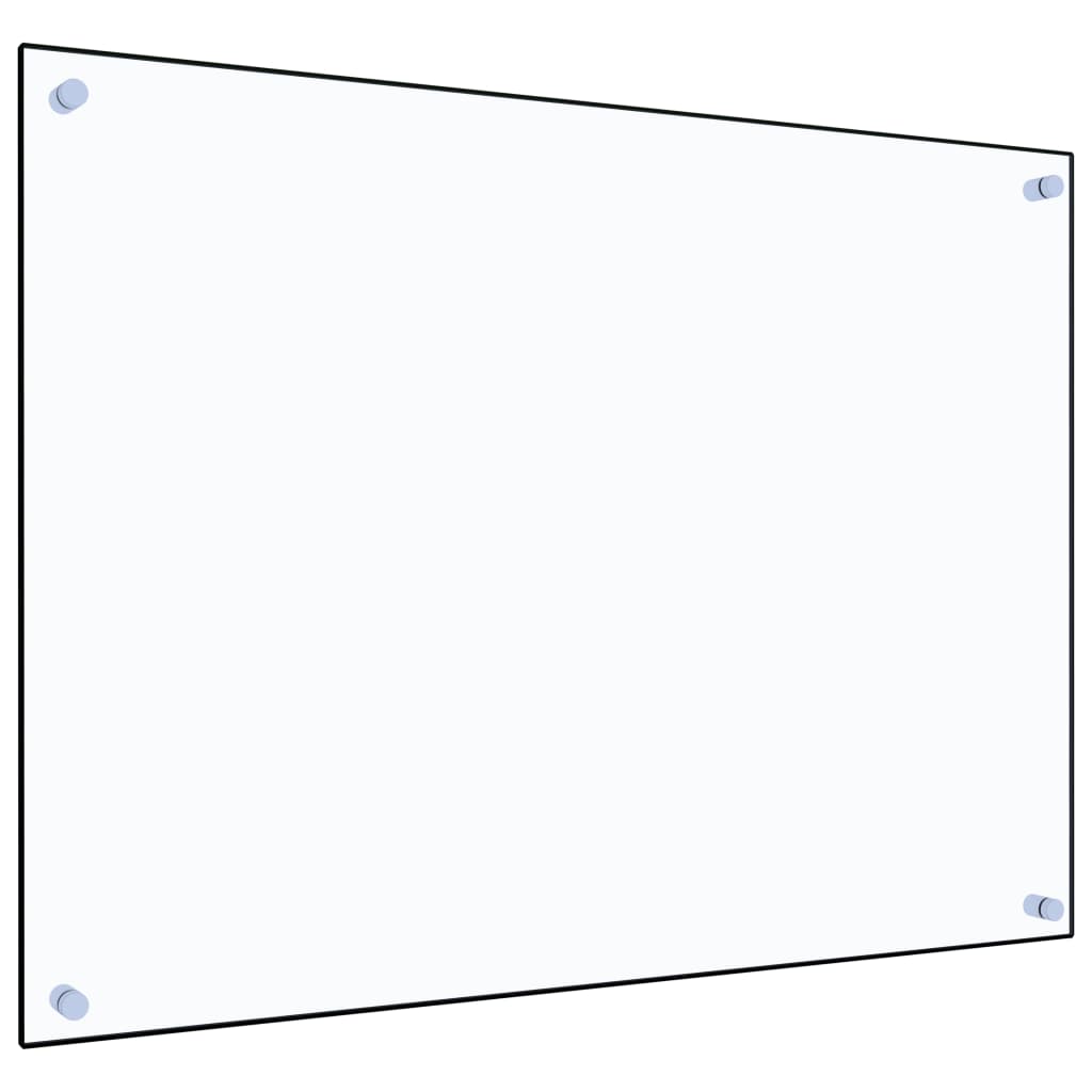 vidaXL Panou antistropi bucătărie transparent 80×60 cm sticlă securiz.