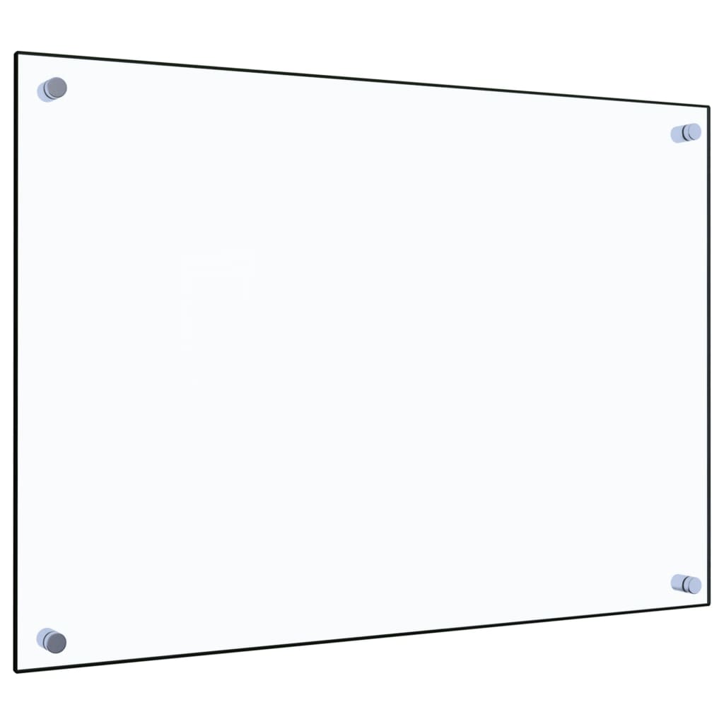 vidaXL Panou antistropi bucătărie transparent 70×50 cm sticlă securiz.