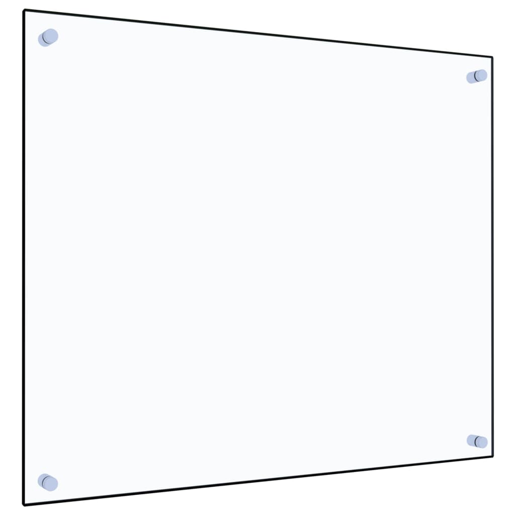vidaXL Panou antistropi bucătărie transparent 70×60 cm sticlă securiz.