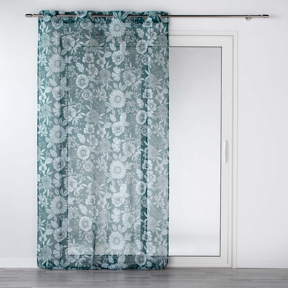 Perdea albastră din voal 140×280 cm Milady – douceur d’intérieur