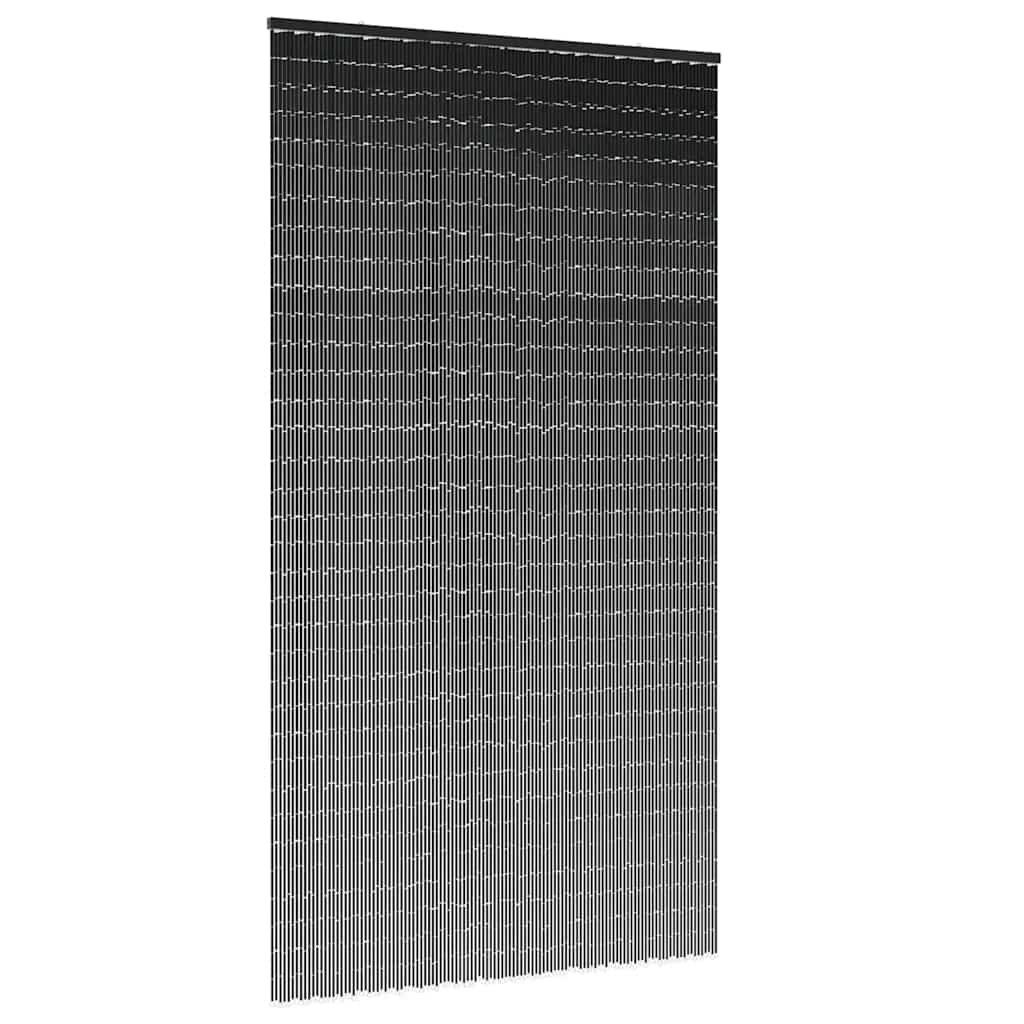 vidaXL Perdele ușă cu insecte gri închis 120×220 cm bambus