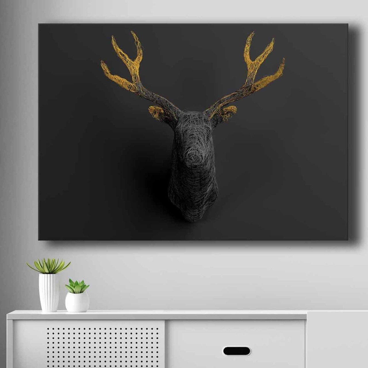 Tablou 70100NISC Auriu 70×100 cm