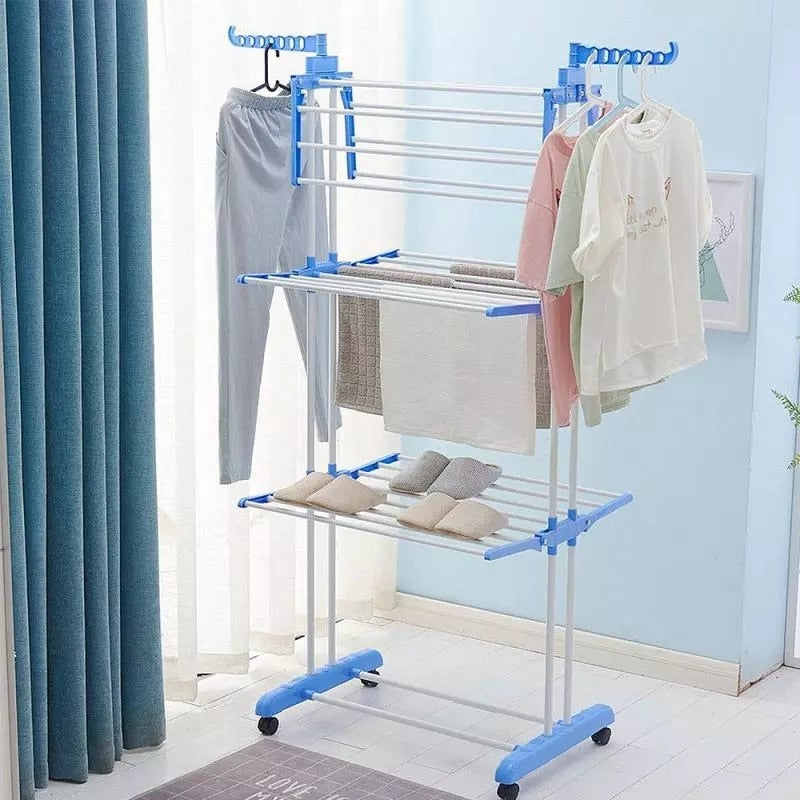 Uscator vertical, mobil si pliabil pentru rufe cu suport umerase, inaltime 173cm Uscator vertical, mobil si pliabil pentru rufe cu suport umerase, inaltime 173cm