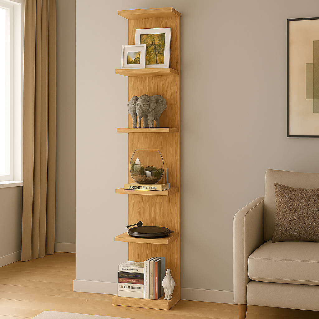 Bibliotecă de perete, 5 rafturi, design modern și compact, 180×34.6×31.5 cm Bibliotecă de perete, 5 rafturi, design modern și compact, 180×34.6×31.5 cm