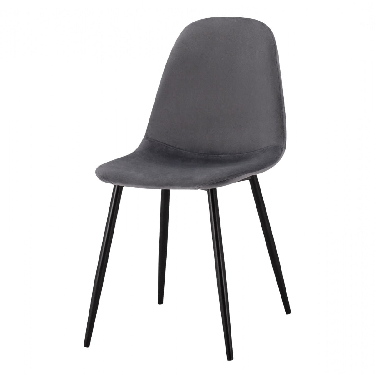 Set scaune 3+1 gratis NOMO VELVET – Gri inchis