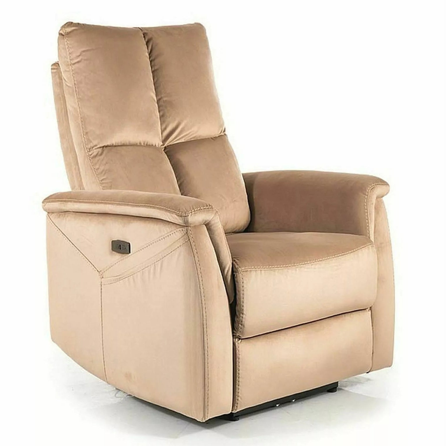Fotoliu rabatabil NARA MASAJ VELVET – Beige Fotoliu rabatabil NARA MASAJ VELVET – Beige