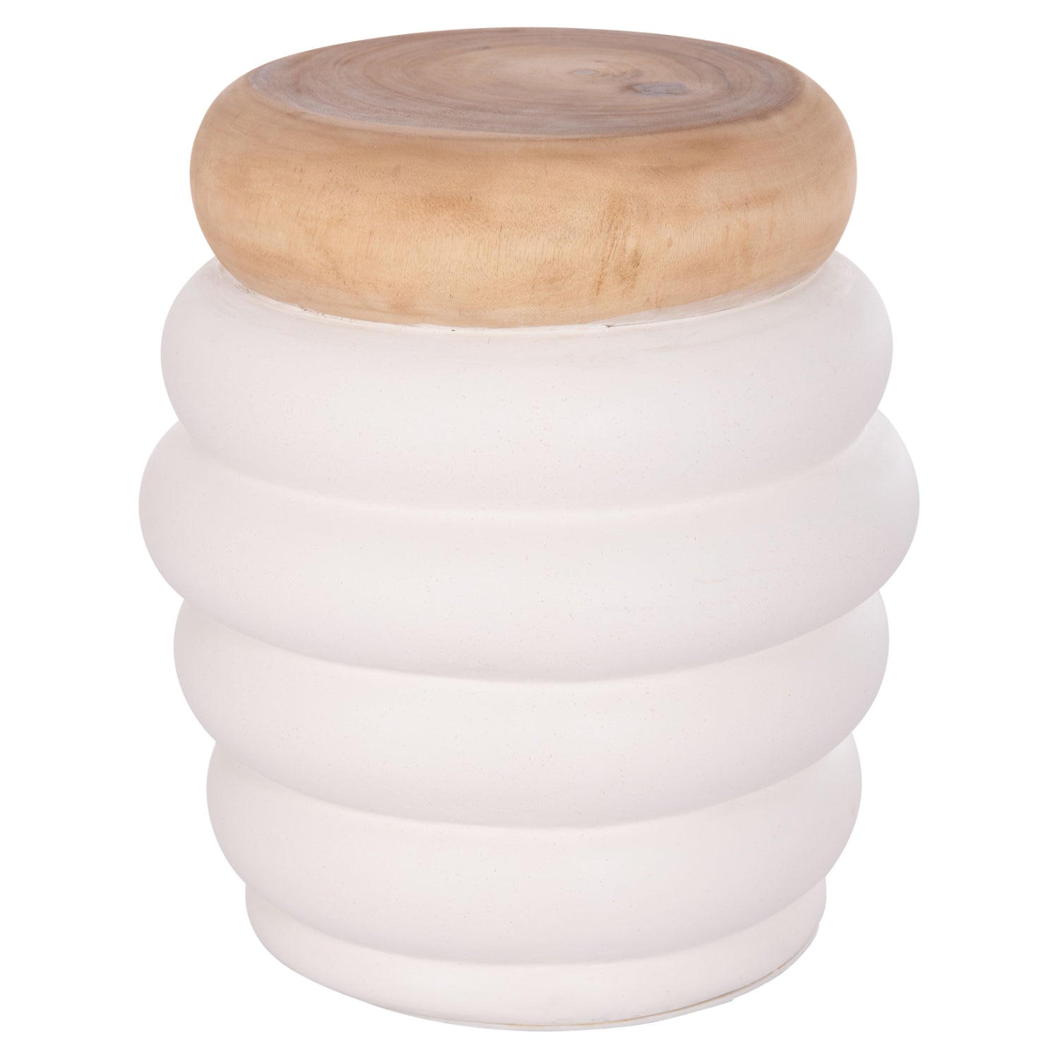 Masuta de cafea SERANO Ø45 x 46 CM – Alb