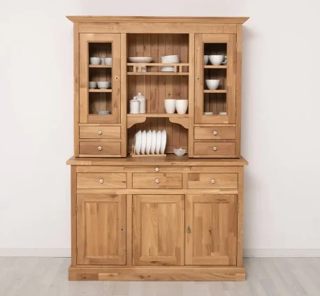 Bufet de bucatarie 3 usi, 3 sertare cu sine BAS + 2 usi, 4 sertare SUP, din stejar – Culoare_P061 – Lacuit cu finisaj Lacuit
