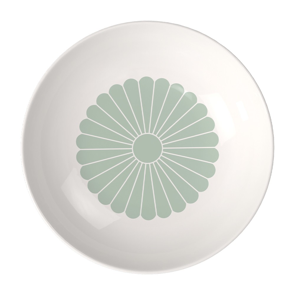 Farfurie paste FLEUR, 24 cm, verde