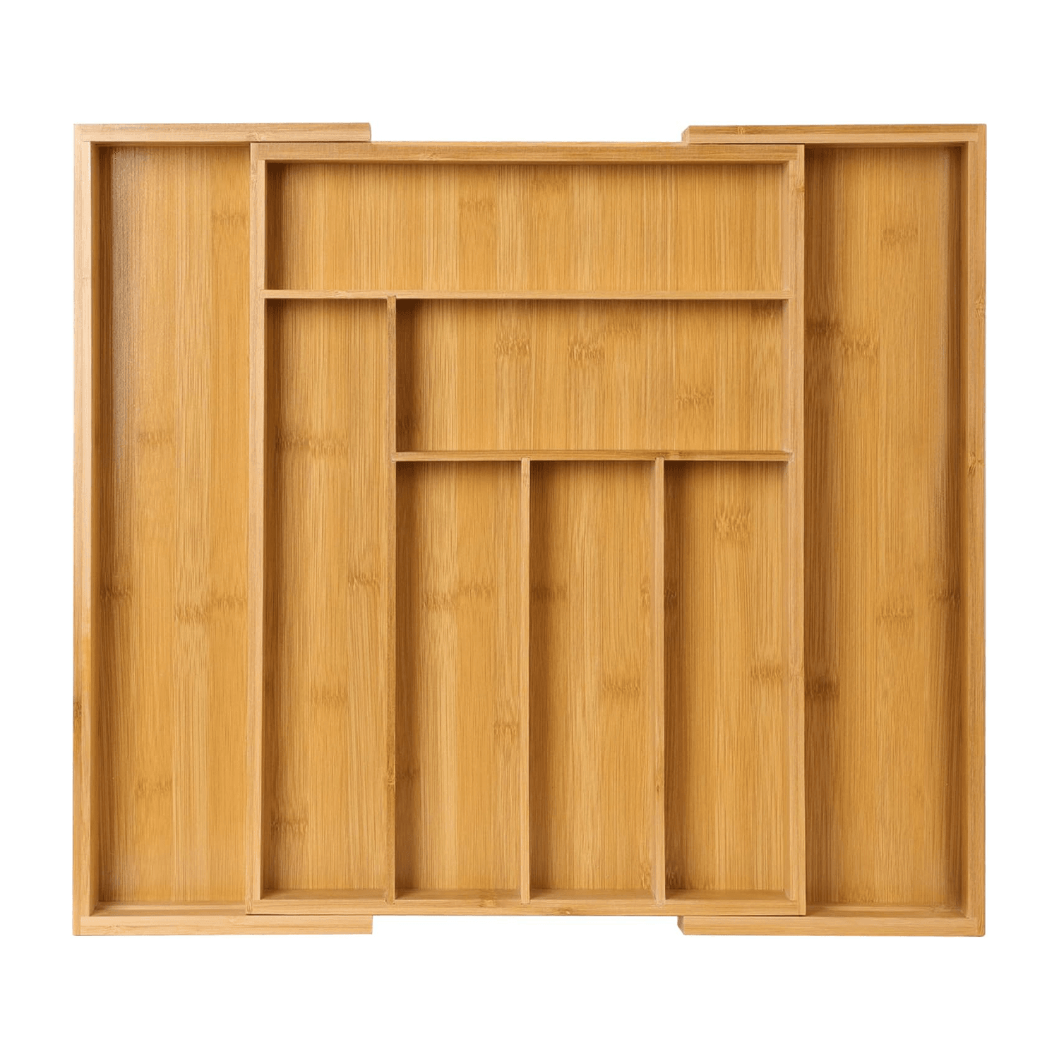 Organizator Tacâmuri și Ustensile Bucătărie din Bambus, Tavă Reglabilă, 43 cm – Default Title