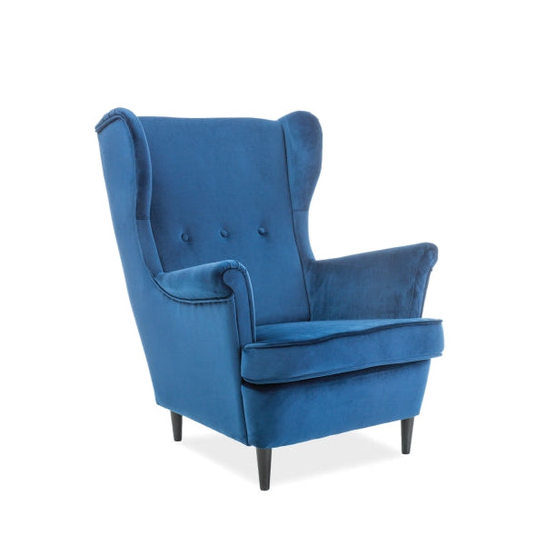 Fotoliu KING VELVET – Albastru