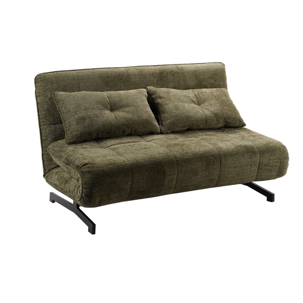 Canapea extensibila 2 locuri SCALEDA 142 CM – Verde