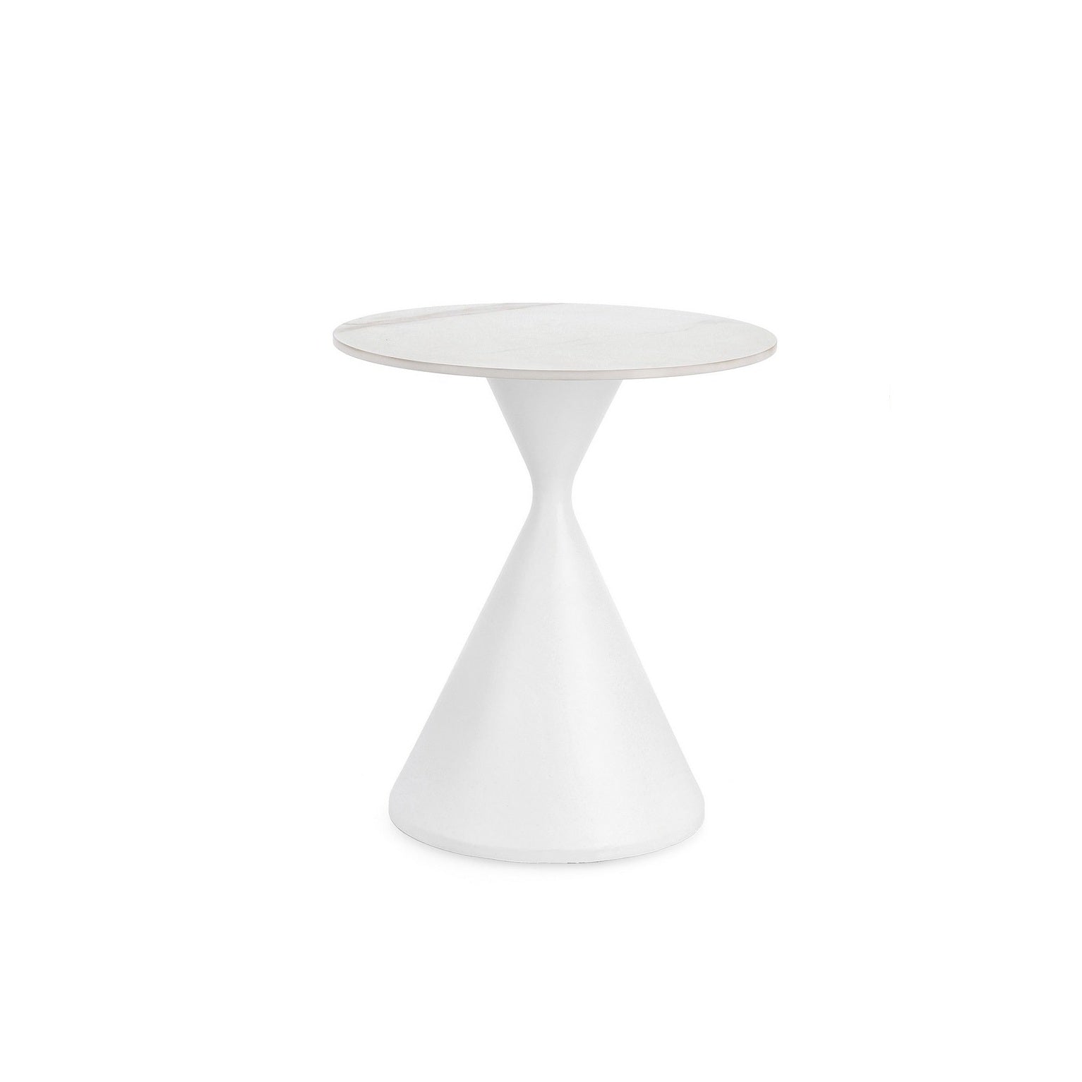 Masuta de cafea JOONA WHITE Ø50 x 52 CM – Alb