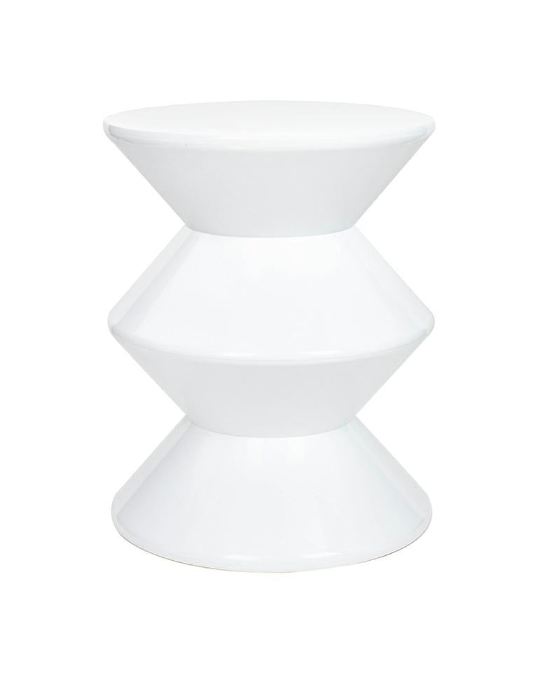 Masuta de cafea KENZA Ø36 x 45 CM – Alb Masuta de cafea KENZA Ø36 x 45 CM – Alb