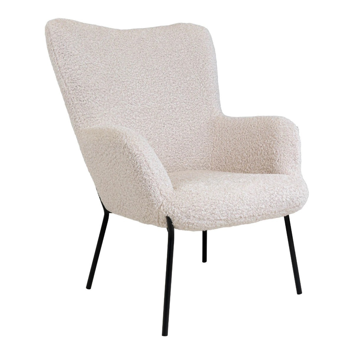 Fotoliu VOSTRA BOUCLE – Alb