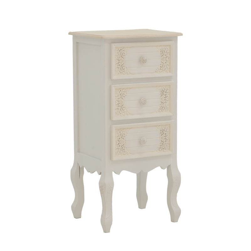 Comoda mdf Alb, antic, 40x34x82 cm – Alb Comoda mdf Alb, antic, 40x34x82 cm – Alb
