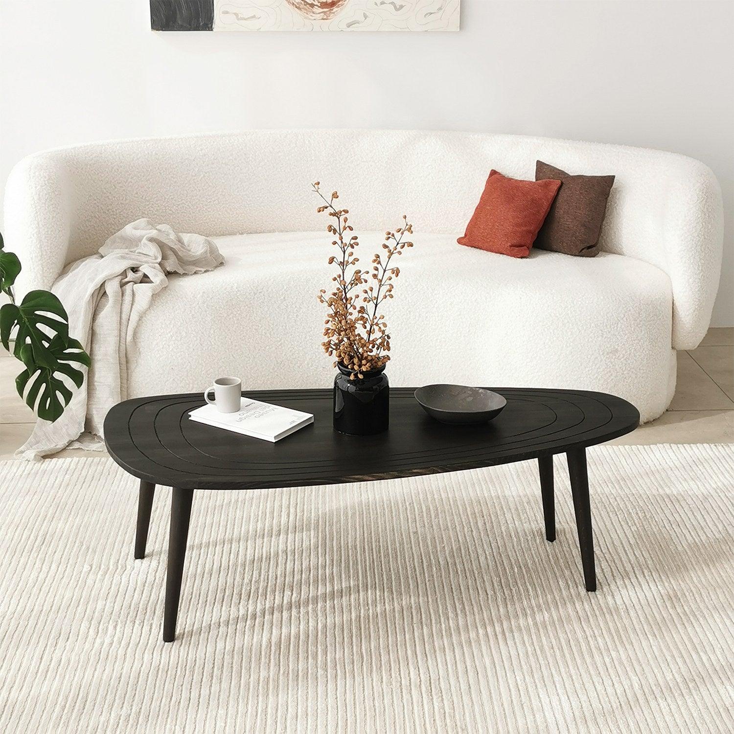 Masuta de Cafea, Lemn Masiv, 115x38x50 cm – Gri