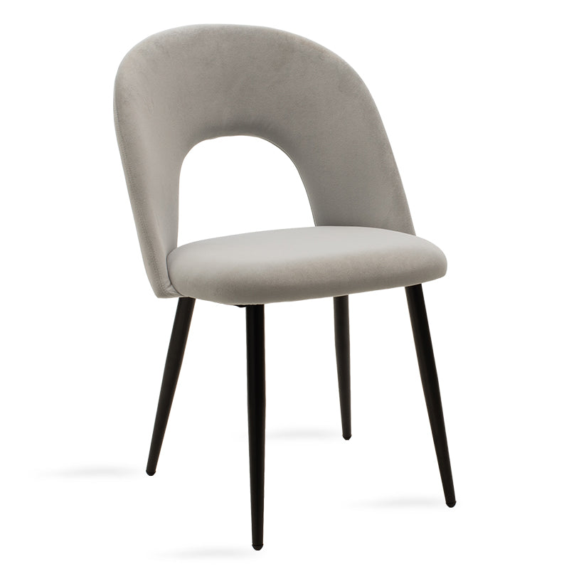 Fotoliu Jonah catifea, picioare, negre, Diverse culori, 57×55 cm – Gri Fotoliu Jonah catifea, picioare, negre, Diverse culori, 57×55 cm – Gri
