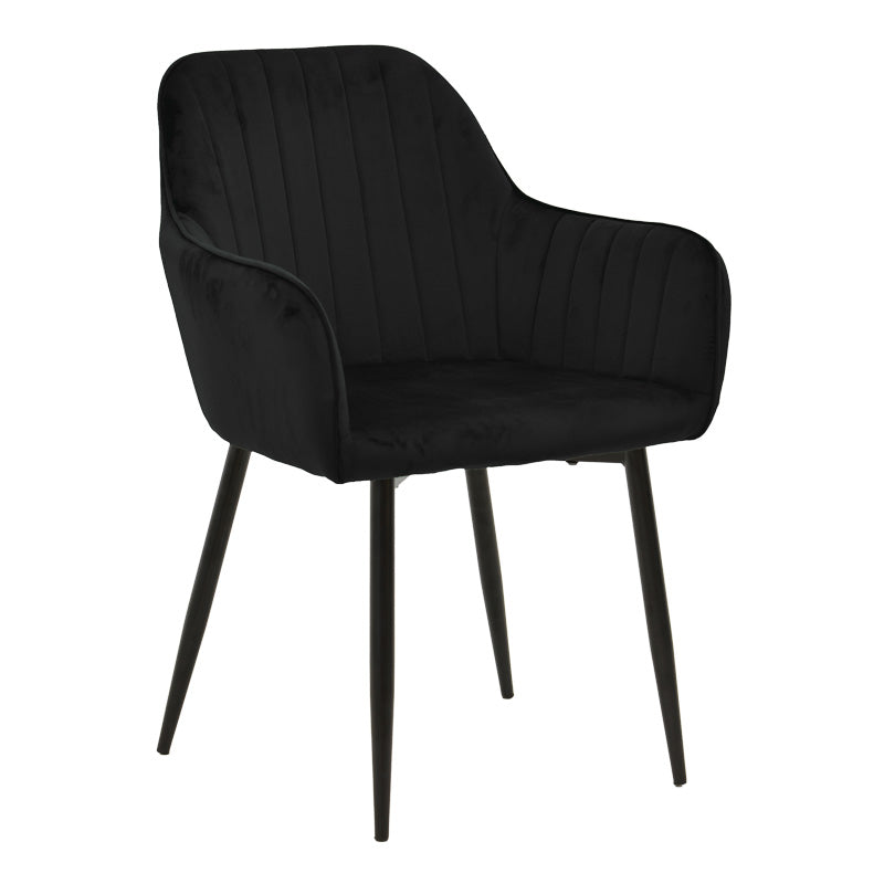 Fotoliu Noor, Catifea, Diverse culori, 58x58x86 cm – Negru Fotoliu Noor, Catifea, Diverse culori, 58x58x86 cm – Negru
