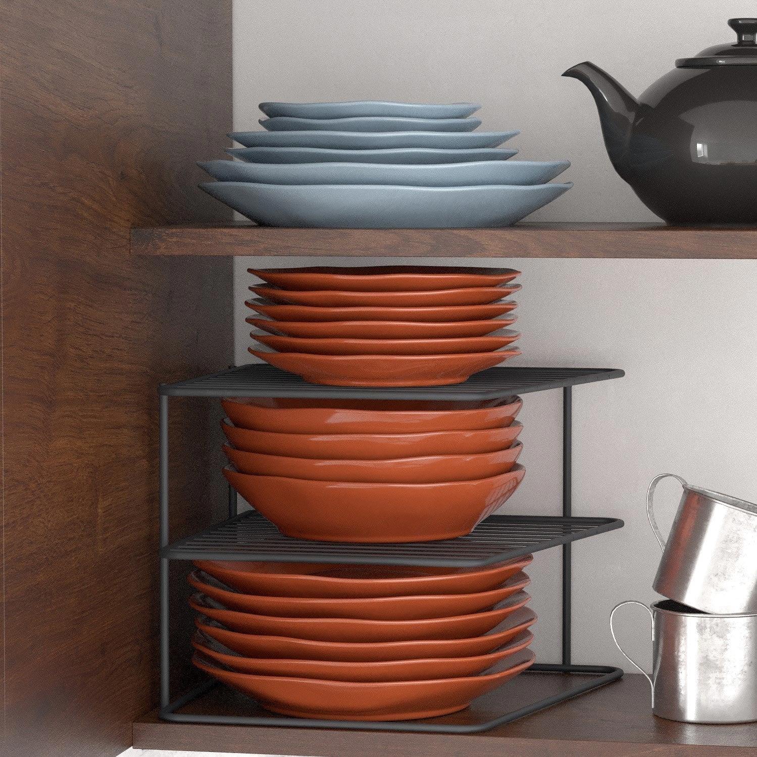 Suport pentru vase, Negru, 25x25x20 cm – Negru