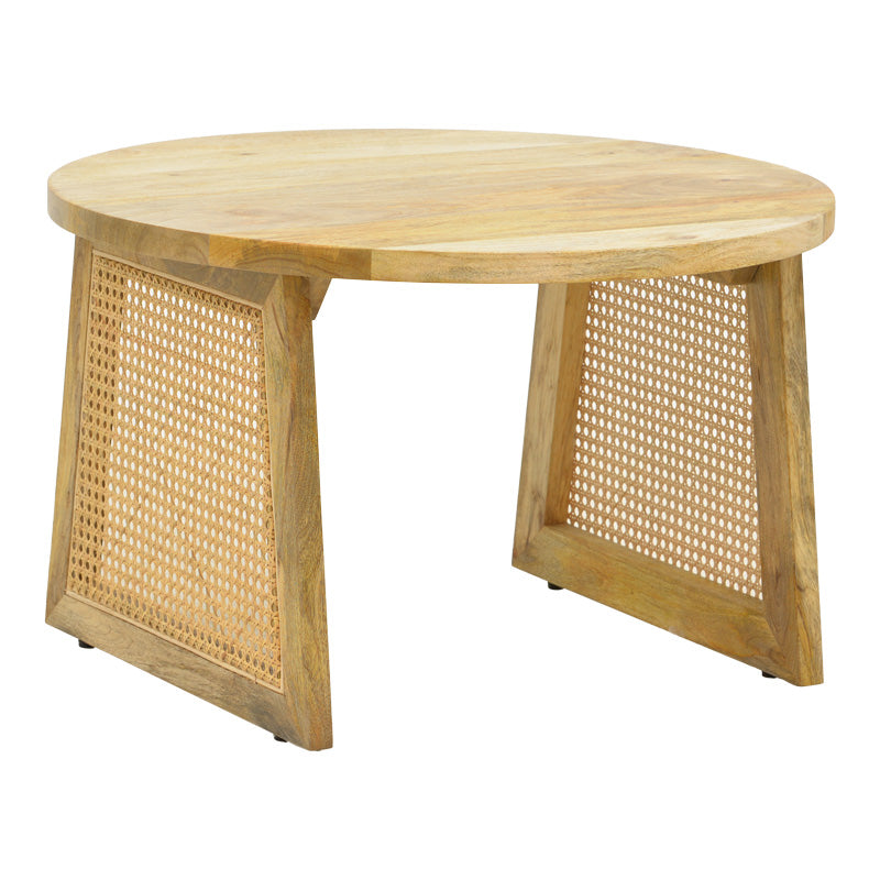 Masa Tamarind, Lemn de mango si ratan, 65x65x40 cm – Natur Masa Tamarind, Lemn de mango si ratan, 65x65x40 cm – Natur