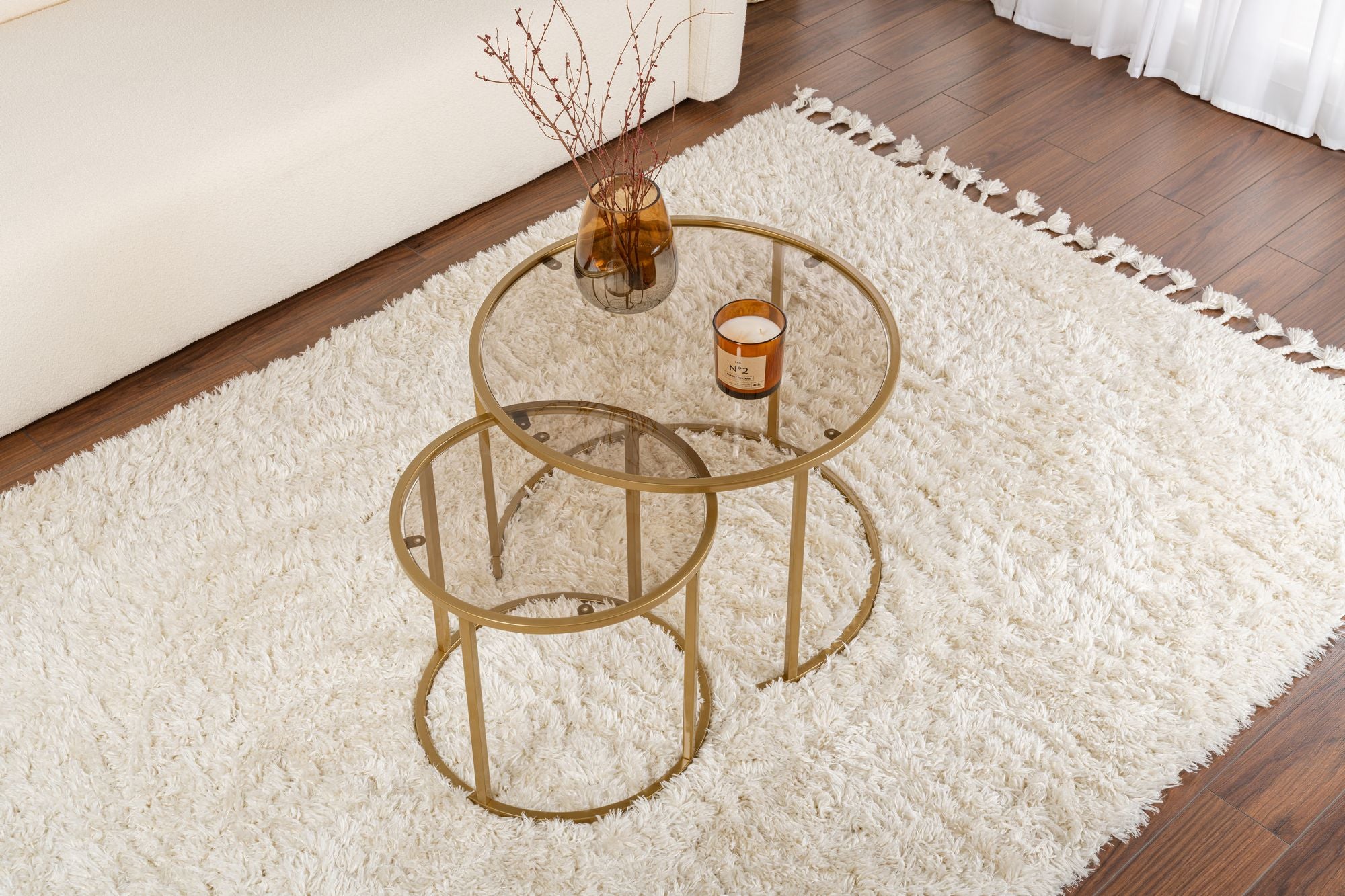 Măsuță de cafea Aurum – 60, 42, Diverse culori, Diverse dimensiuni – Auriu – Bronz / 42x42x39 cm