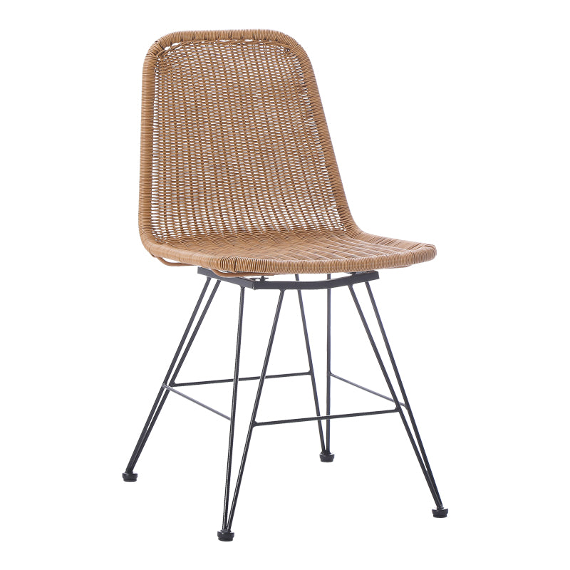 Scaun din ratan Pamela pe rattan, Natural, 44x58x82 cm – Natur Scaun din ratan Pamela pe rattan, Natural, 44x58x82 cm – Natur