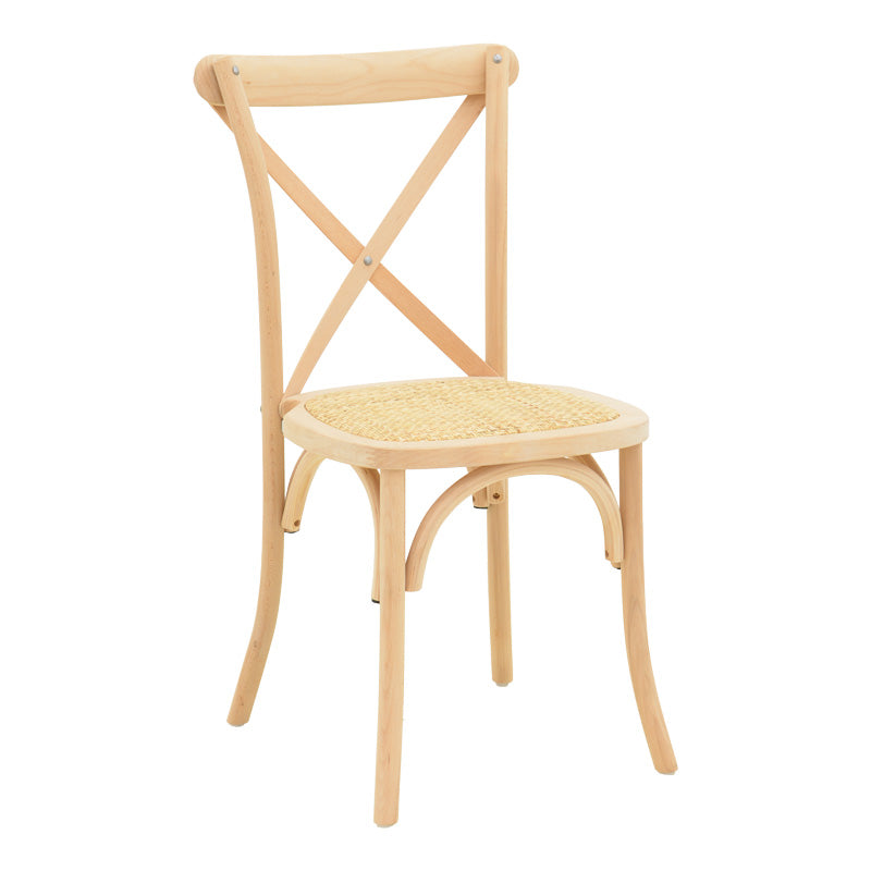 Scaun stivuibil cu șezut ratan Dylon, lemn fag neted, 48x52x89 cm – Natur Scaun stivuibil cu șezut ratan Dylon, lemn fag neted, 48x52x89 cm – Natur