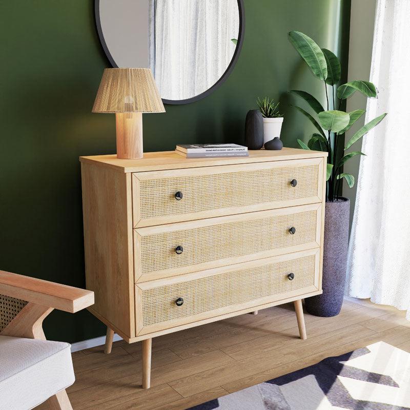 Comoda Oslo cu 3 sertare, Sonoma, 90x39x79 cm – Sonoma