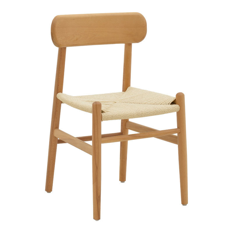 Scaun Thomas lemn Natural de fag-frânghie, Natural, 44x36x79 cm – Natur