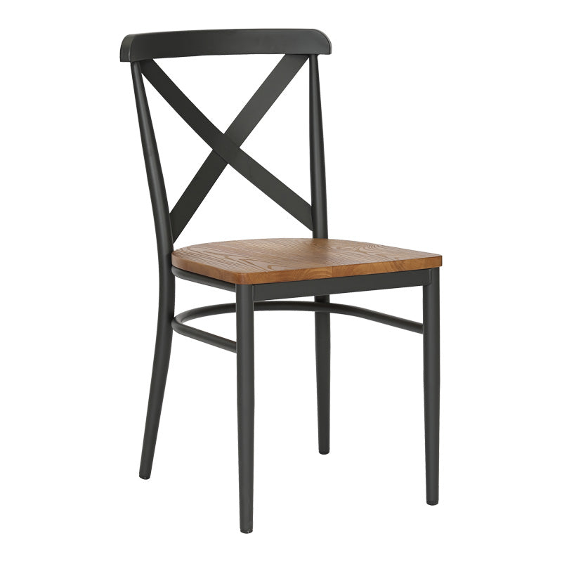 Scaun elegante Ferona, schelet gri închis și șezut din lemn de cauciuc, Naturala, 52x44x84 cm – Gri Scaun elegante Ferona, schelet gri închis și șezut din lemn de cauciuc, Naturala, 52x44x84 cm – Gri