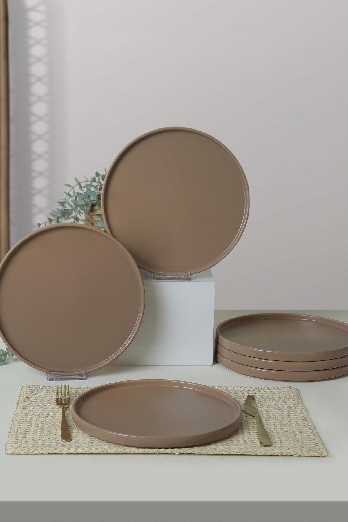 Set farfurii, Taupe Mat, 27 cm – Multicolor Set farfurii, Taupe Mat, 27 cm – Multicolor