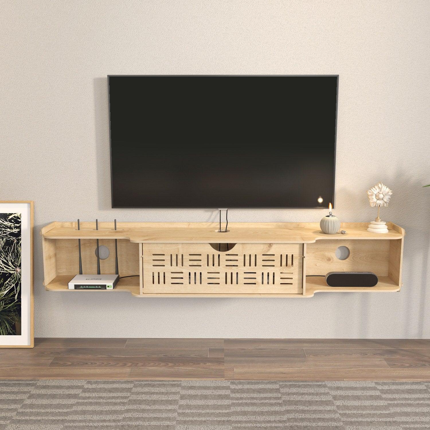Comoda Tv Pare cu Rafturi si Usa, Stejar, 140 X 25 X 25 Cm – Stejar Comoda Tv Pare cu Rafturi si Usa, Stejar, 140 X 25 X 25 Cm – Stejar