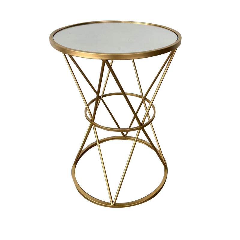 Masuta de cafea Vogaton metal, auriu, 40x40x56 cm – Auriu