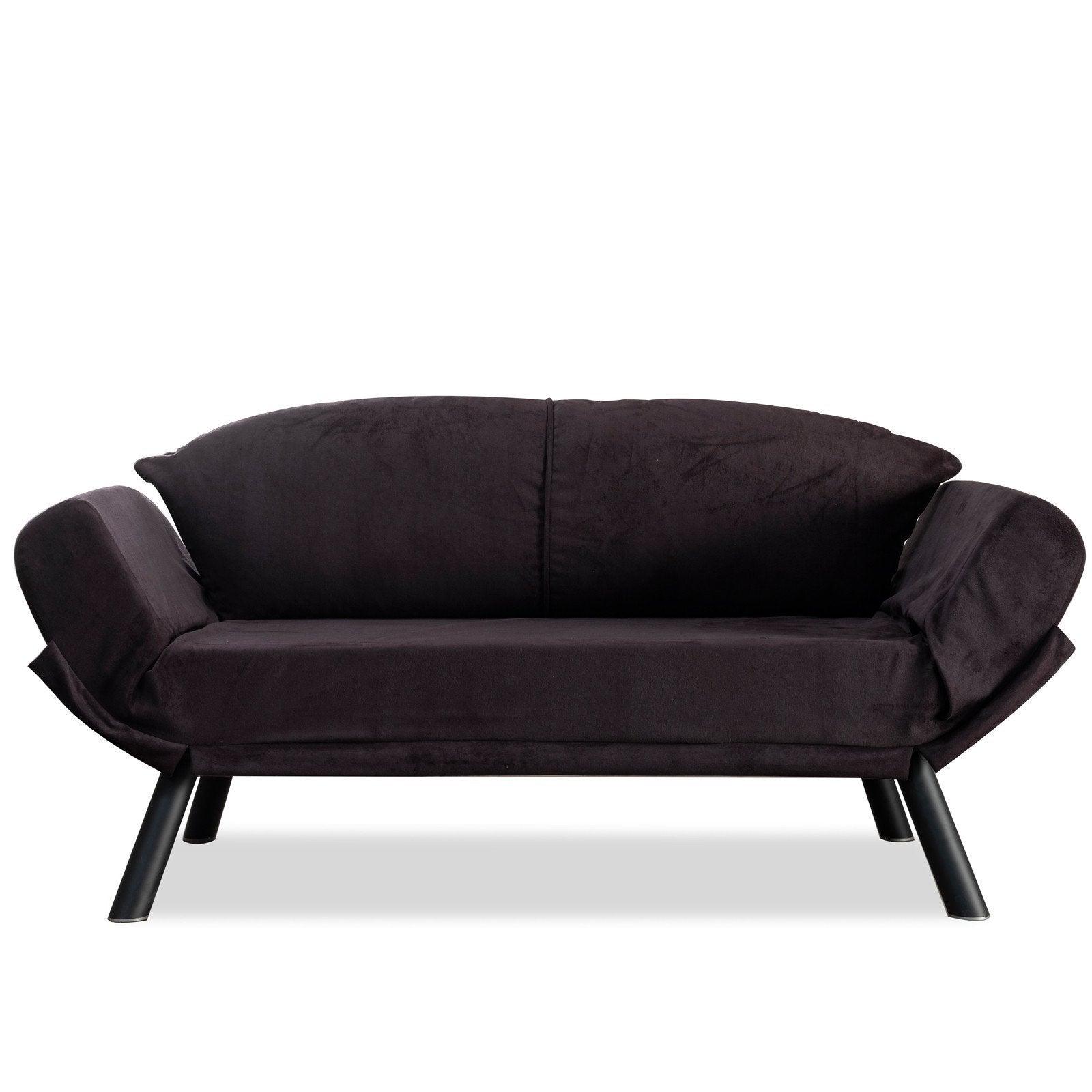 Canapea extensibilă 2 locuri Nero, Diverse culori, 177x75x87 cm – Negru