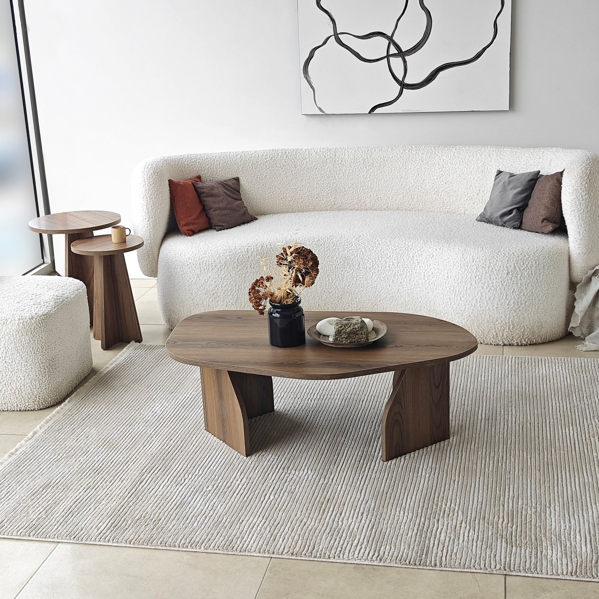 Măsuță de cafea Nova, Diverse culori, 100x60x35 cm – Nuc Măsuță de cafea Nova, Diverse culori, 100x60x35 cm – Nuc