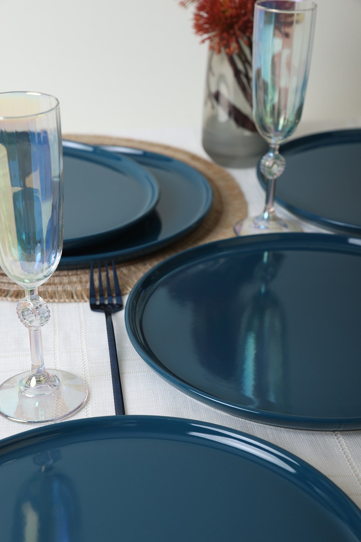 Set de farfurii 6 bucăți ST039028F00041800041800000, Albastru închis – Albastru