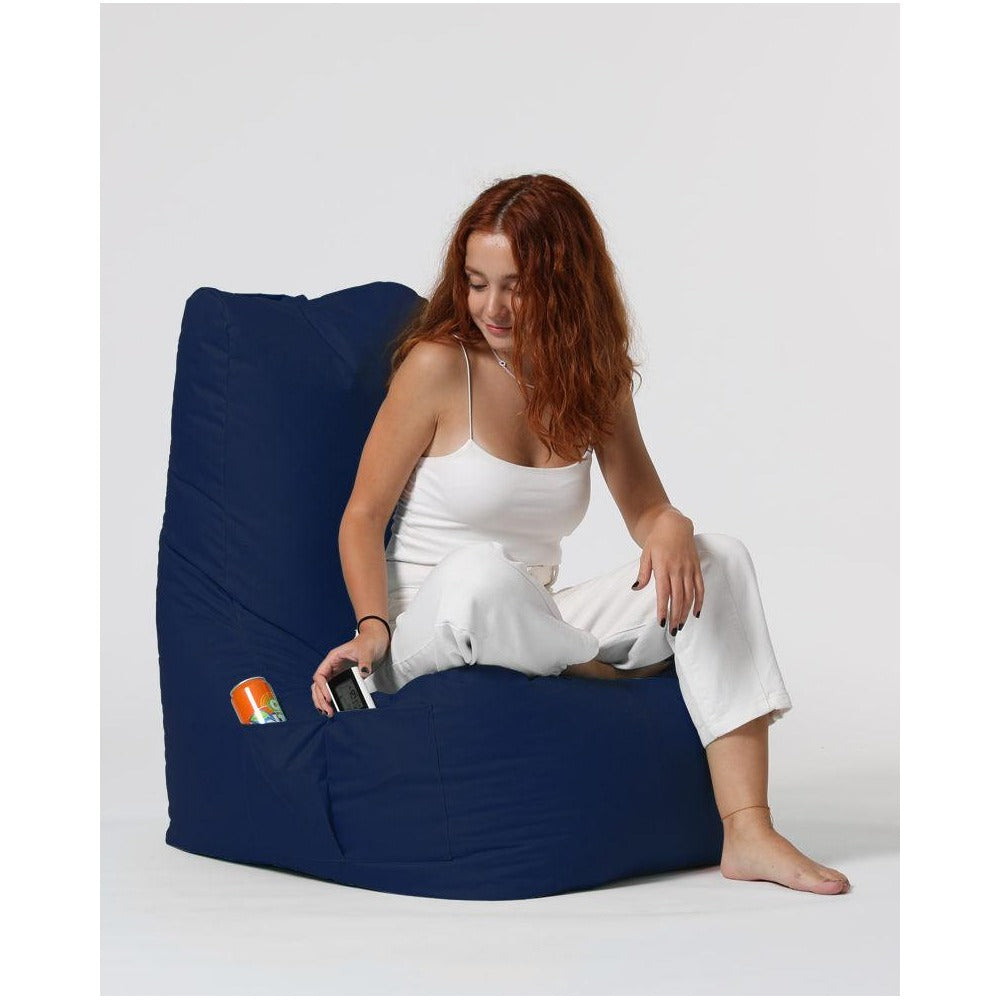 Fotoliu Puf tip Para Gradina, Garden Bean Bag Lounge, 60x90x35 cm – Albastru inchis Fotoliu Puf tip Para Gradina, Garden Bean Bag Lounge, 60x90x35 cm – Albastru inchis