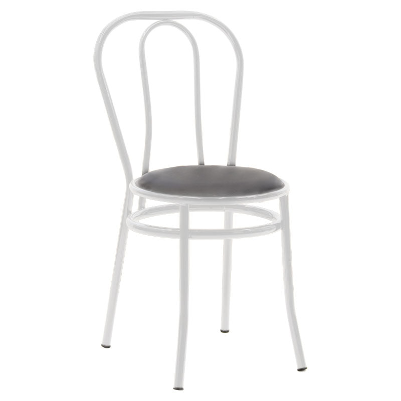 Scaun Vienna, metal, Negru, 47x40x85 cm – Negru