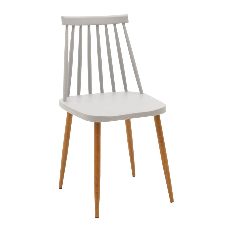 Scaun de sufragerie Aurora, Alb-Natural, polipropilena si metal, 42x50x77 cm – Gri-Natural Scaun de sufragerie Aurora, Alb-Natural, polipropilena si metal, 42x50x77 cm – Gri-Natural