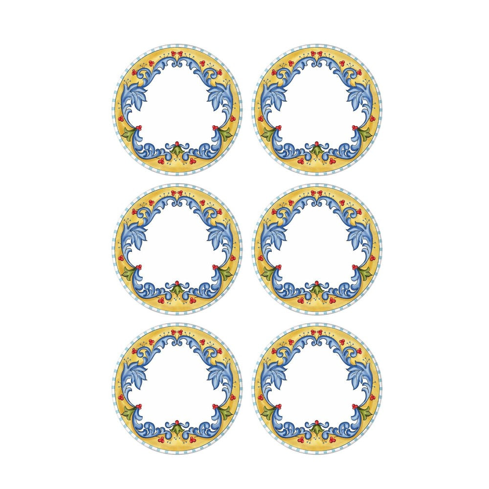 Set 6 Farfurii Decora, Alb, 26 cm – Alb