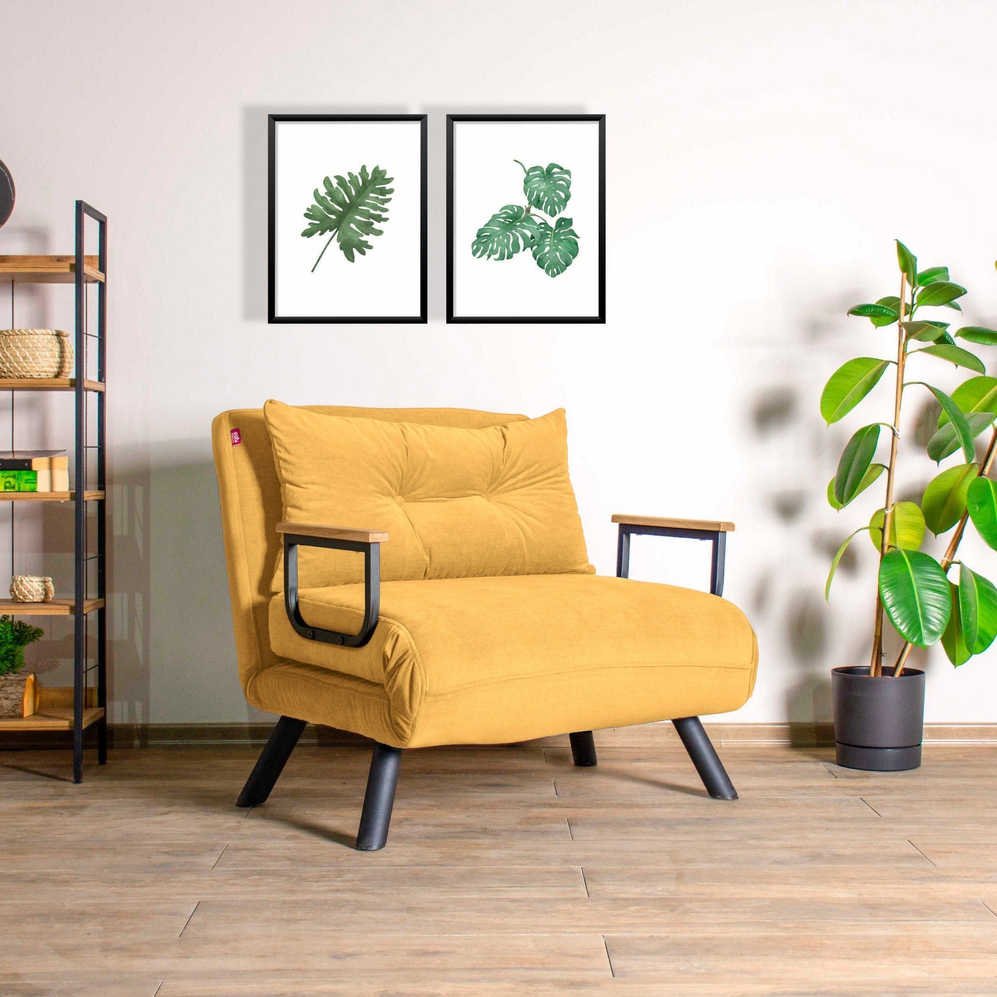 Fotoliu extensibil Sando Single, Diverse culori, Diverse dimensiuni – Muștar / 67x50x41 cm Fotoliu extensibil Sando Single, Diverse culori, Diverse dimensiuni – Muștar / 67x50x41 cm