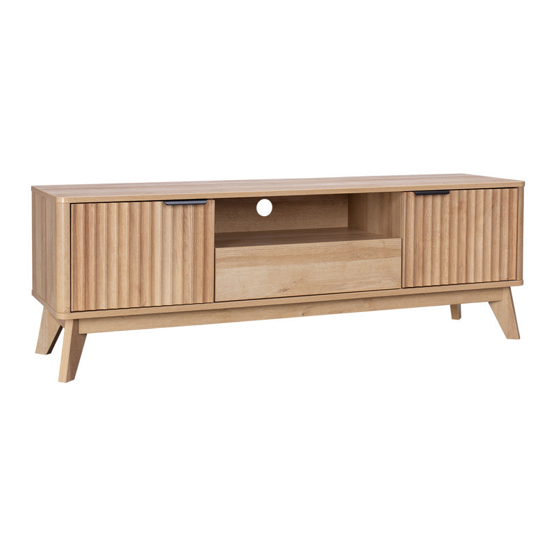 Comoda TV cu spatiu de depozitare Hamea, Natural, 145x39x49 cm – Natur Comoda TV cu spatiu de depozitare Hamea, Natural, 145x39x49 cm – Natur
