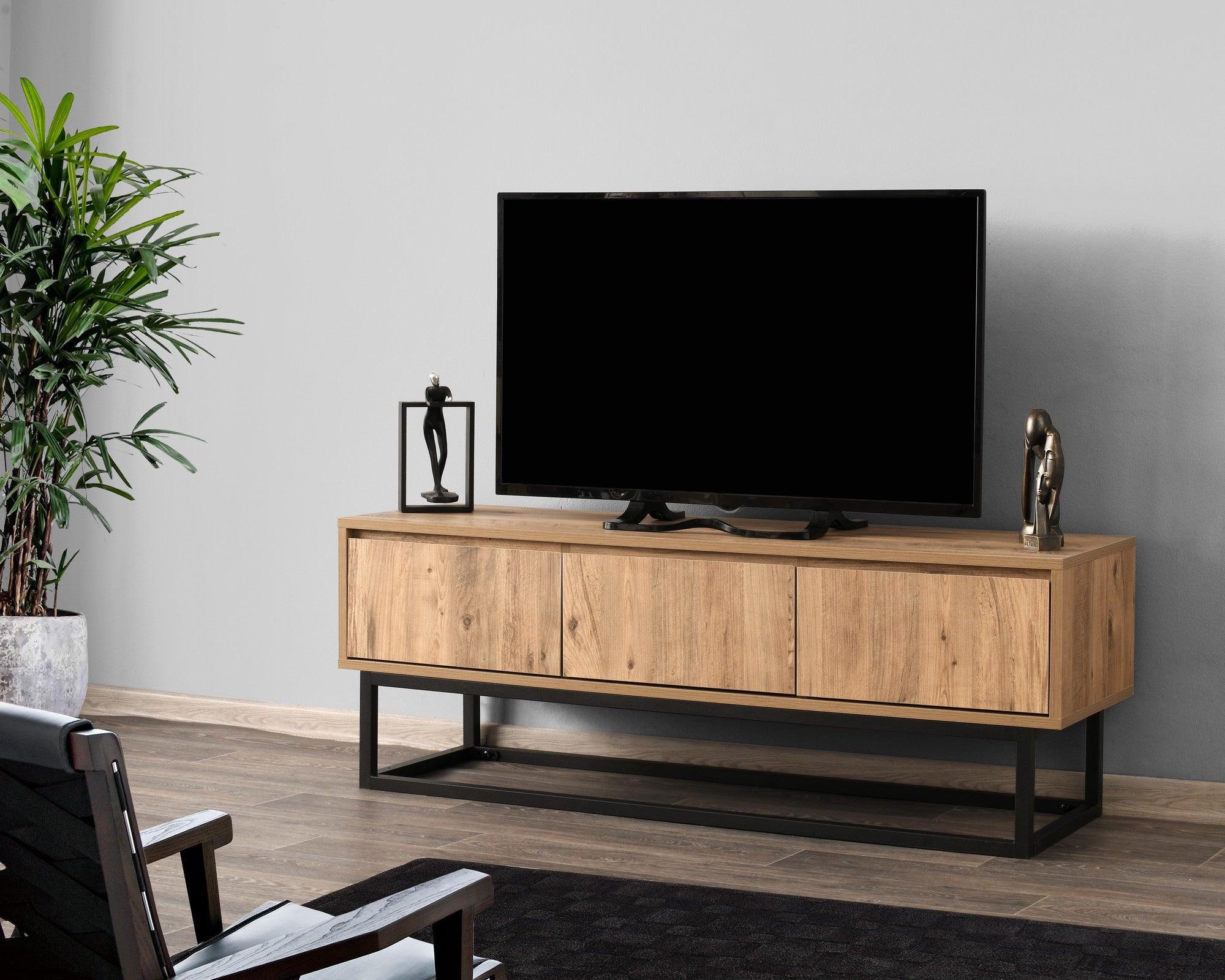 Comoda TV Tılsım 140, Stejar Negru, 140 x 50 x 40 cm – Stejar Comoda TV Tılsım 140, Stejar Negru, 140 x 50 x 40 cm – Stejar