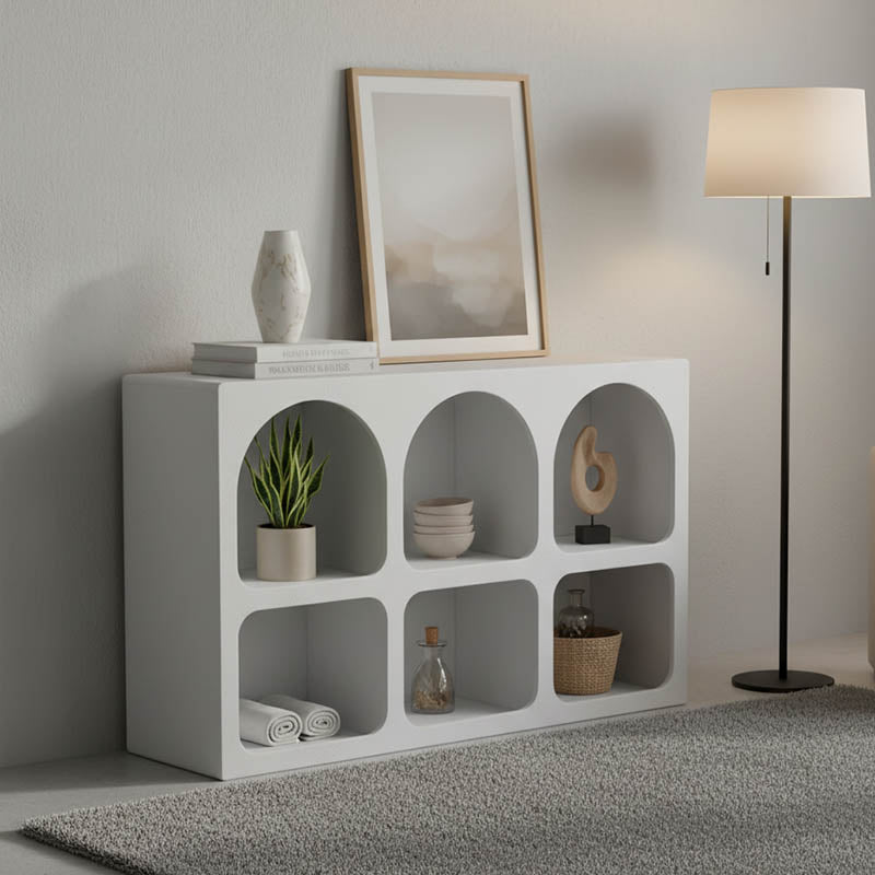 Bufet cu rafturi Emersi, Alb, 120x35x76 cm – Alb