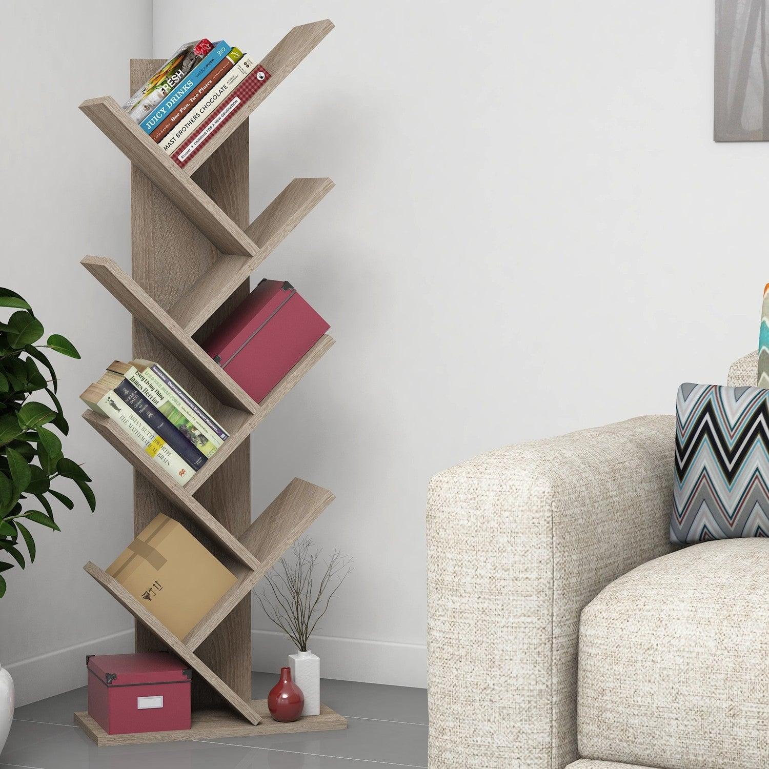 Biblioteca Zermat, Nuc, 46x129x22 cm – Nuc