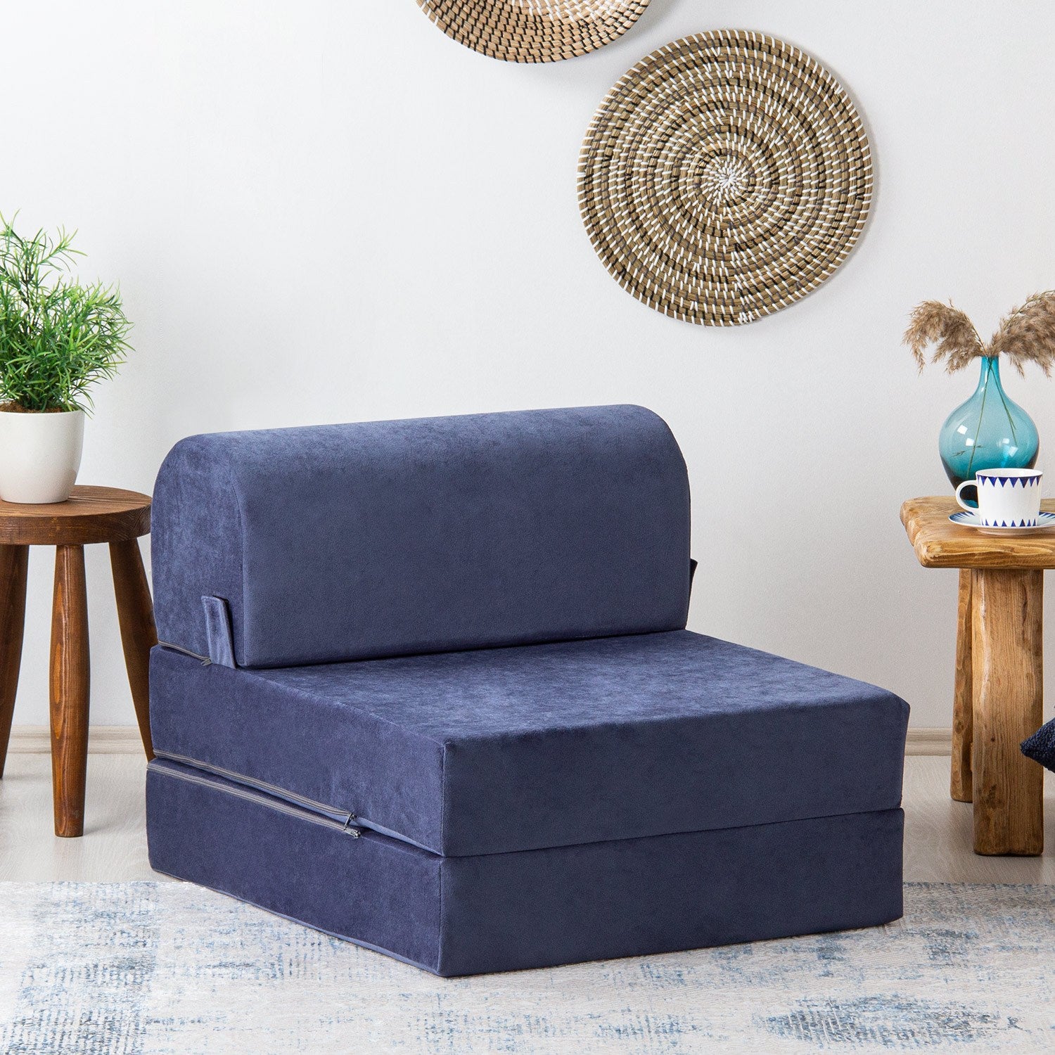Fotoliu extensibil Magic, Diverse culori, 65x78x57 cm – Albastru Fotoliu extensibil Magic, Diverse culori, 65x78x57 cm – Albastru